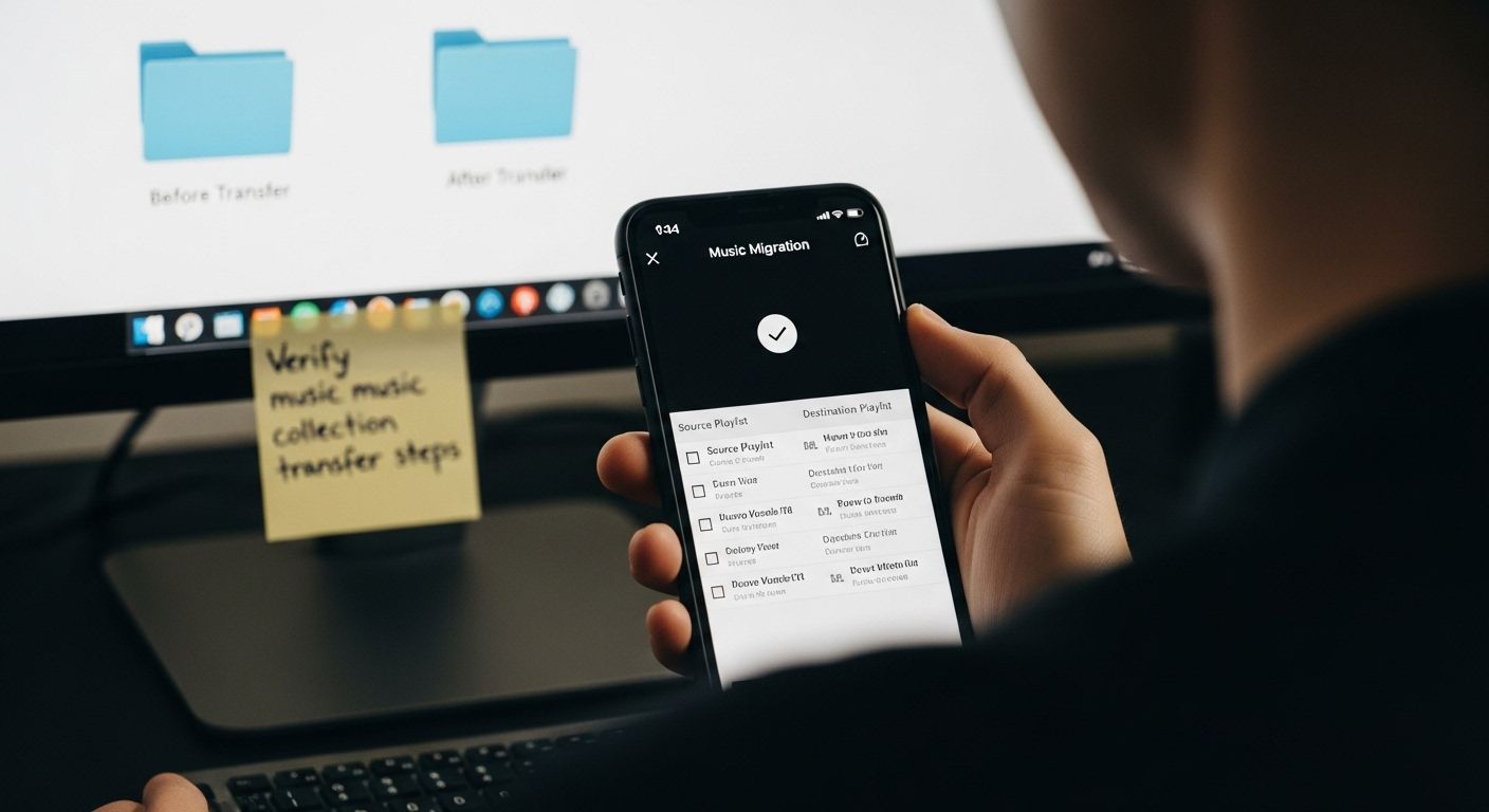 music transfer verification
