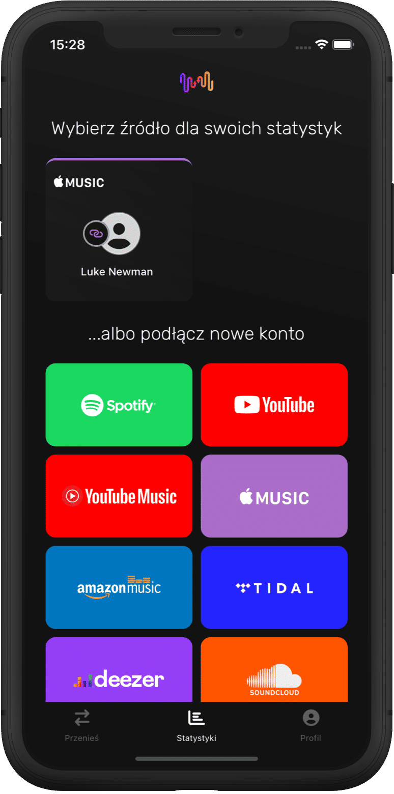 Wybierz serwis muzyczny